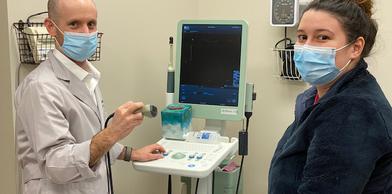 Urology services doctor and patient